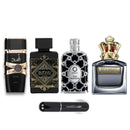 Kit Premium Masculino – Asad + Oud for Glory + Oud Saffron + Scandal Men + Perfumero