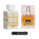 Kit Lataffa – Honor & Glory + Khamrah + Perfumero de Regalo